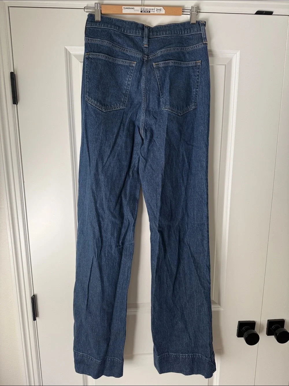 NWOT J. Crew Denim Trouser Jeans Fiorellas Wash High Waist Wide Leg 29 Tall 29T